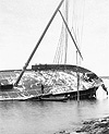 Photograph of the wreck of the Canadian Pacific Railway Steamship ALGOMA, 1885