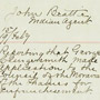 Application by George Clingersmith for enfranchisement with the Moravians of the Thames, Moravian Agency, Ontario, 1883. RG 10, volume 2206, file 41,534, 8 pages