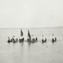 Photo de la flotte du commissaire arrivant à Long Lake en canoë, juillet 1906