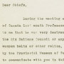 Rapports, correspondance et notes de service au sujet du vol de 11 ceintures wampum dans la réserve des Six-Nations à Brantford, de 1900 à 1951. RG 10, volume 3018, dossier 220155, 38 pages