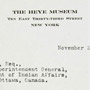 Rapports, correspondance et notes de service au sujet du vol de 11 ceintures wampum dans la réserve des Six-Nations à Brantford, de 1900 à 1951. RG 10, volume 3018, dossier 220155, 38 pages