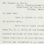 Rapports, correspondance et notes de service au sujet du vol de 11 ceintures wampum dans la réserve des Six-Nations à Brantford, de 1900 à 1951. RG 10, volume 3018, dossier 220155, 38 pages