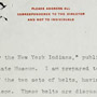 Rapports, correspondance et notes de service au sujet du vol de 11 ceintures wampum dans la réserve des Six-Nations à Brantford, de 1900 à 1951. RG 10, volume 3018, dossier 220155, 38 pages