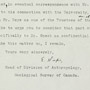 Rapports, correspondance et notes de service au sujet du vol de 11 ceintures wampum dans la réserve des Six-Nations à Brantford, de 1900 à 1951. RG 10, volume 3018, dossier 220155, 38 pages