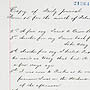 Journaux et rapports de lagent intérimaire Thomas J. Quinn concernant le district de Frog Lake, agence de Battleford, Traité n° 6, Saskatchewan, 1885. RG 10, volume 3715, dossier 21264, 27 pages