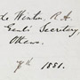 Pétition de Pied-de-Corbeau au sujet du Traité nº 7 à l'agence des Pieds-Noirs en Alberta en 1881. RG 10, volume 3767, dossier 33026, 9 pages