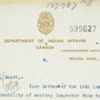 Correspondance, notes de services et articles de journaux au sujet de la formation de la Ligue des Indiens du Canada par Frederick O. Loft de la bande des Six-Nations