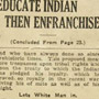 Correspondance, notes de services et articles de journaux au sujet de la formation de la Ligue des Indiens du Canada par Frederick O. Loft de la bande des Six-Nations