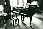 Photograph of the Steinway in Glenn Gould's apartment in Toronto